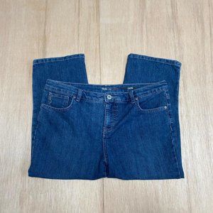 style and co women cropped jeans blue 14p